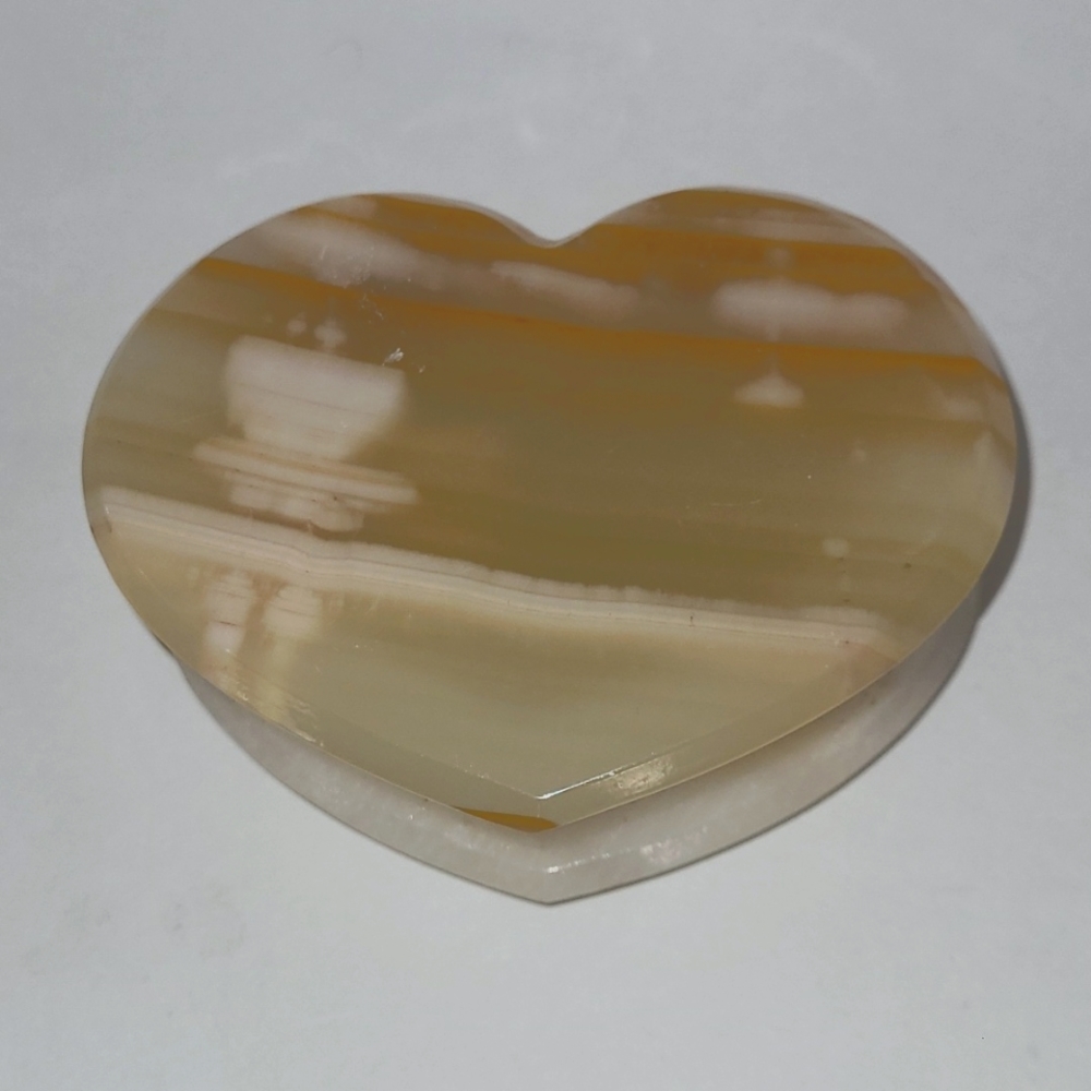 Onyx heart shaped trinket box